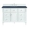 James Martin Vanities 48'' Single Vanity, Bright White w/ 3 CM Charcoal Soapstone Quartz Top 424-V48-BW-3CSP - alternate 1